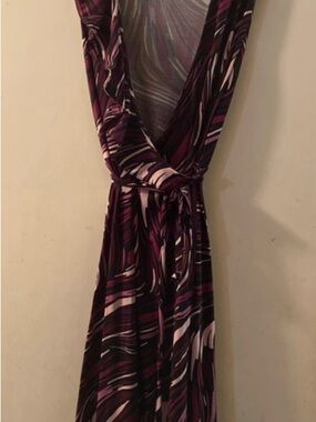 Apt. 9 Purple and Gray Printed Top